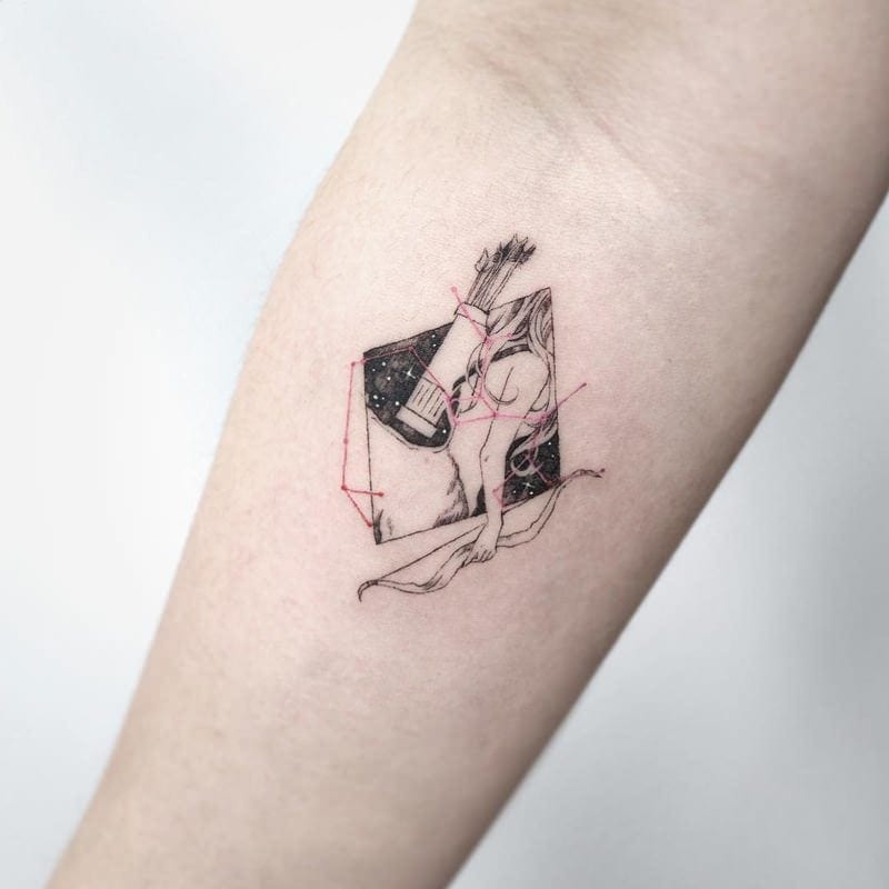 sagittarius tattoo for girls