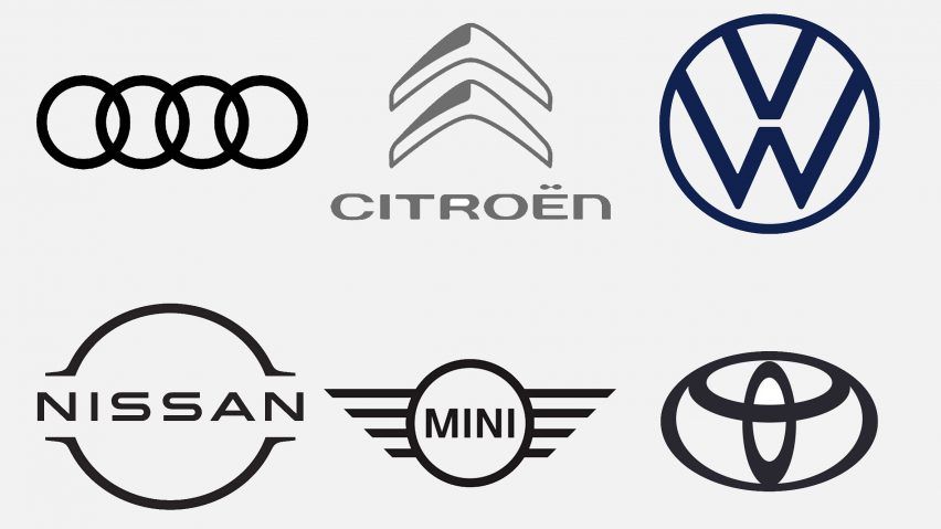 Seven Car Brands That Have Returned To Flat Logo Designs On Inspirationde